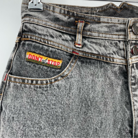 Vintage Don’t Stop Juniors High Waist Tapered Jeans Gray Denim 11/12 - Picture 3 of 9